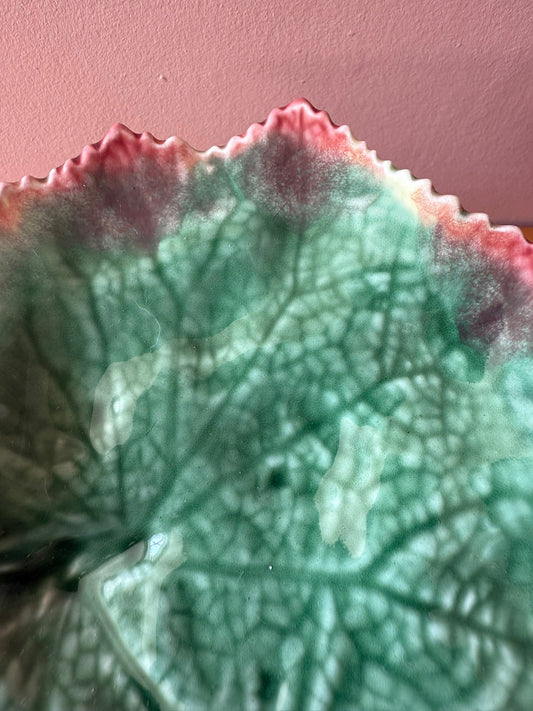 Bordallo Pinheiro Grape Leaf Dish