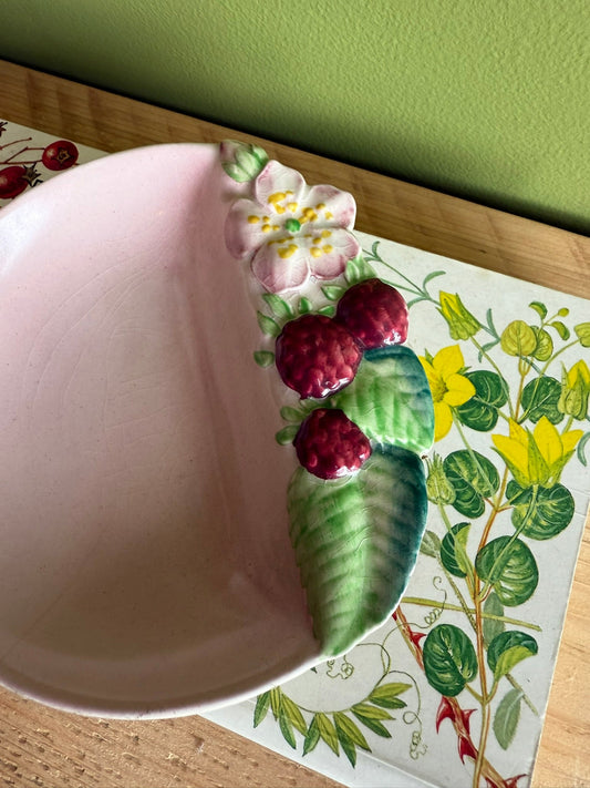 Carlton Ware Raspberry Ceramic Trinket Dish