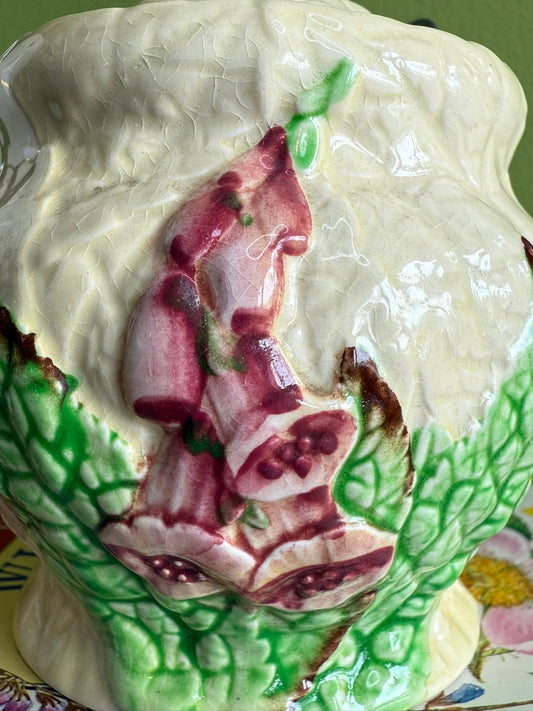 Carlton Ware Foxglove Preserve Pot with Spoon