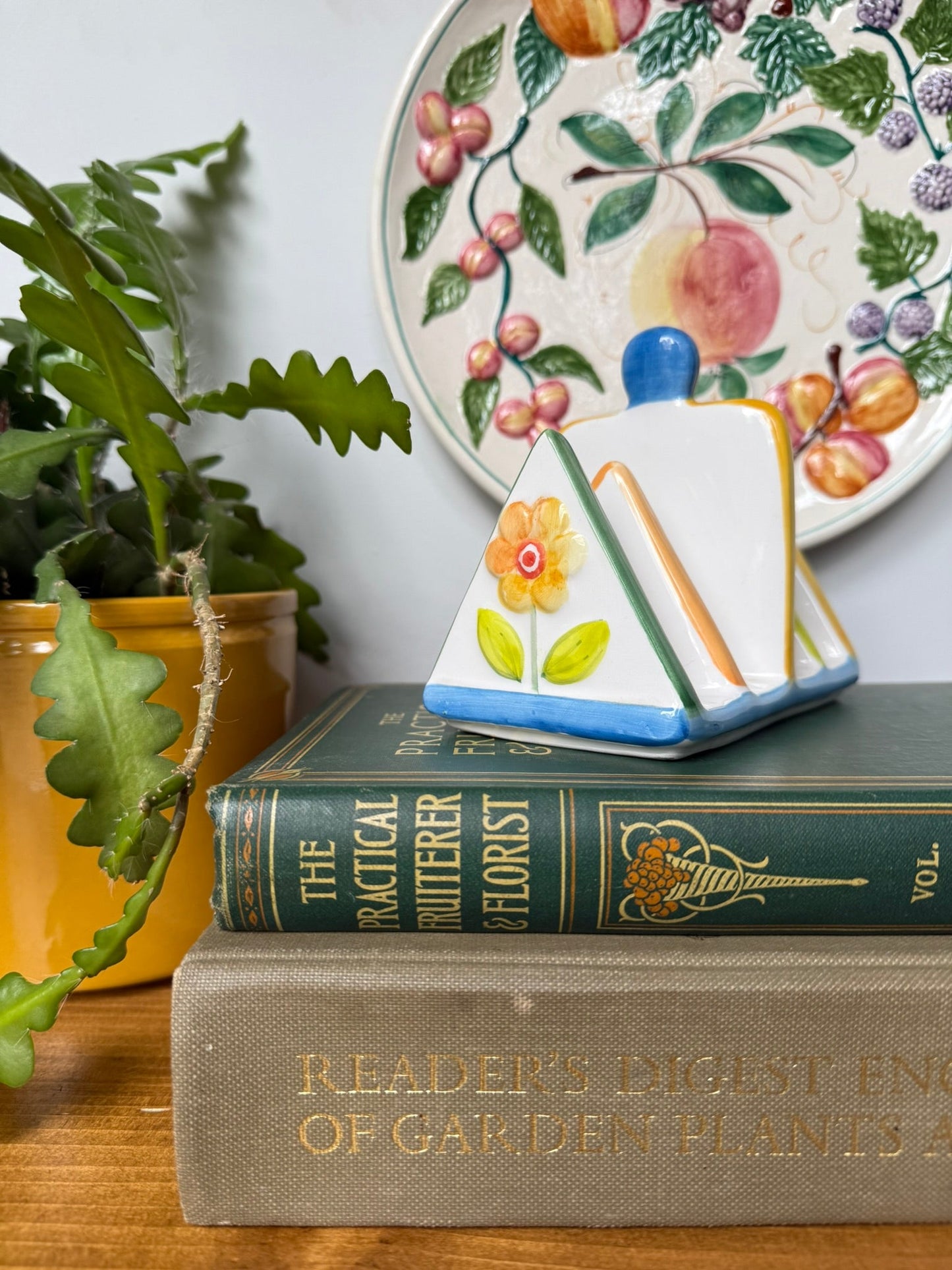 1990's Rayware Bright Flower Toast Rack