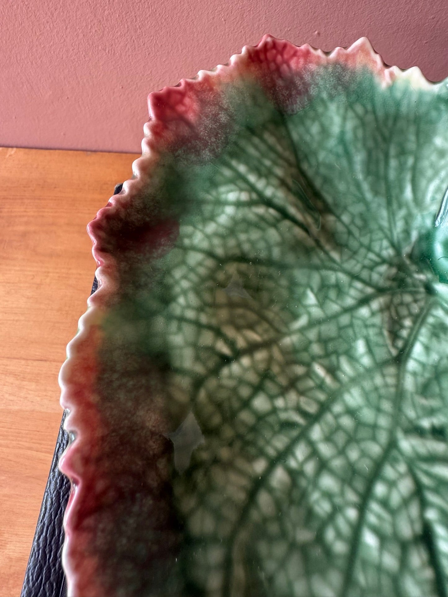 Bordallo Pinheiro Grape Leaf Dish