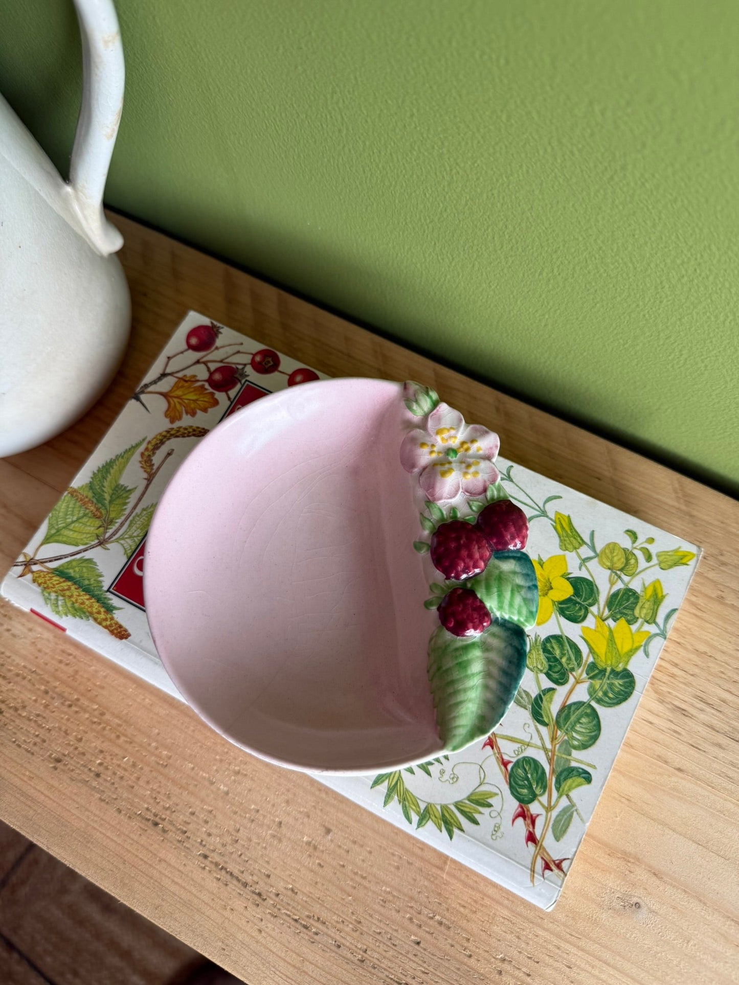 Carlton Ware Raspberry Ceramic Trinket Dish